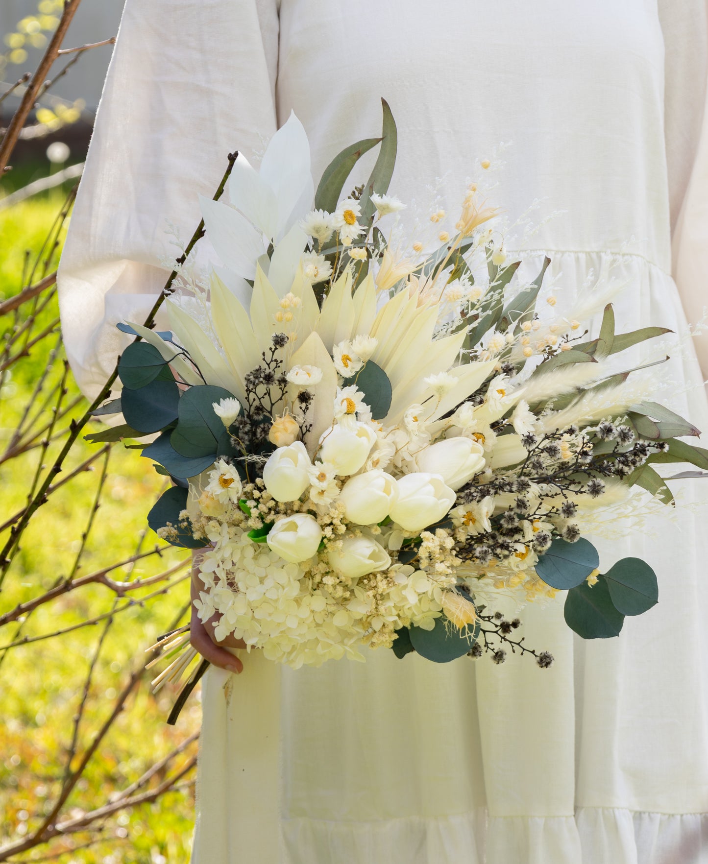 White tulips
