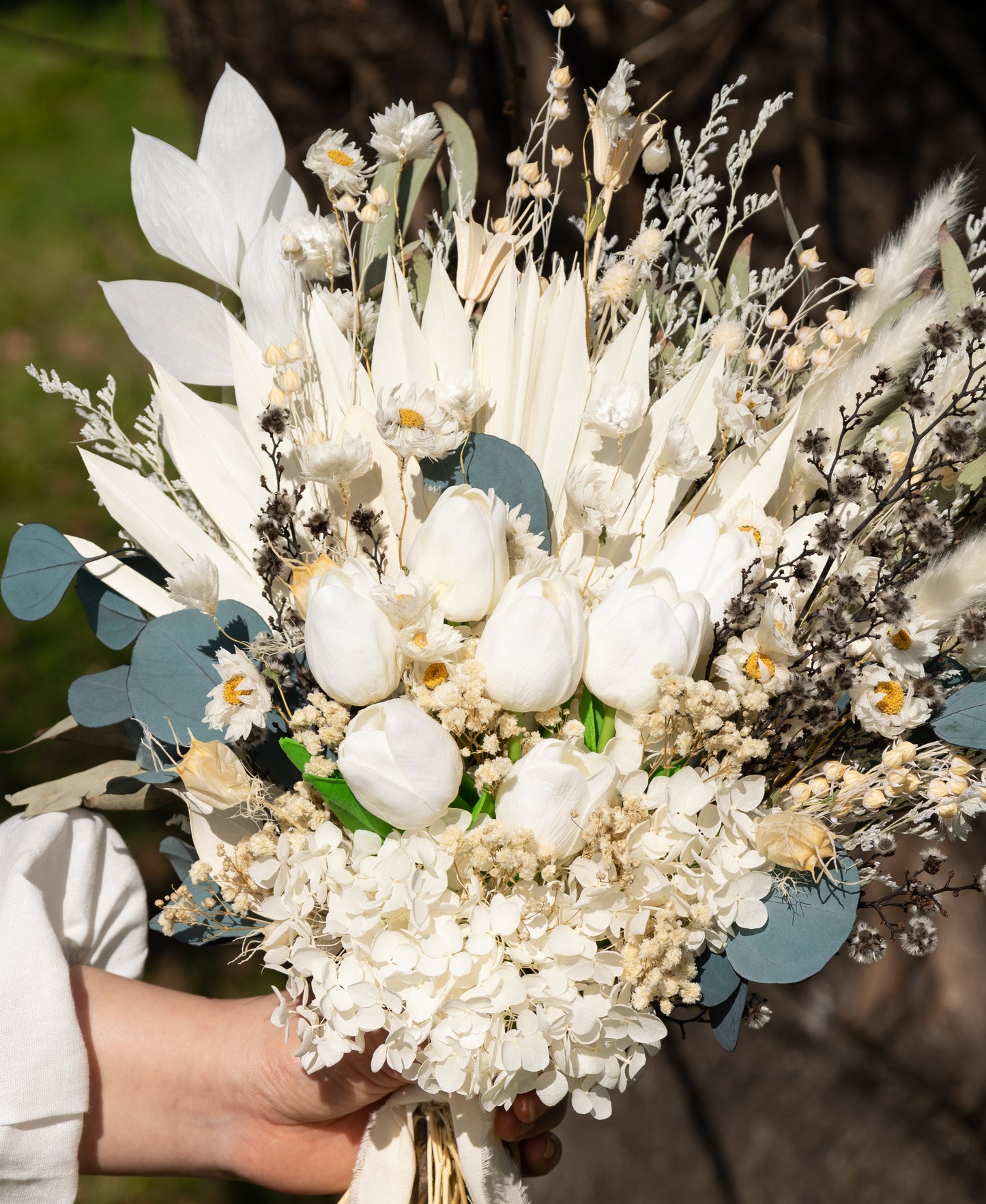 White tulips