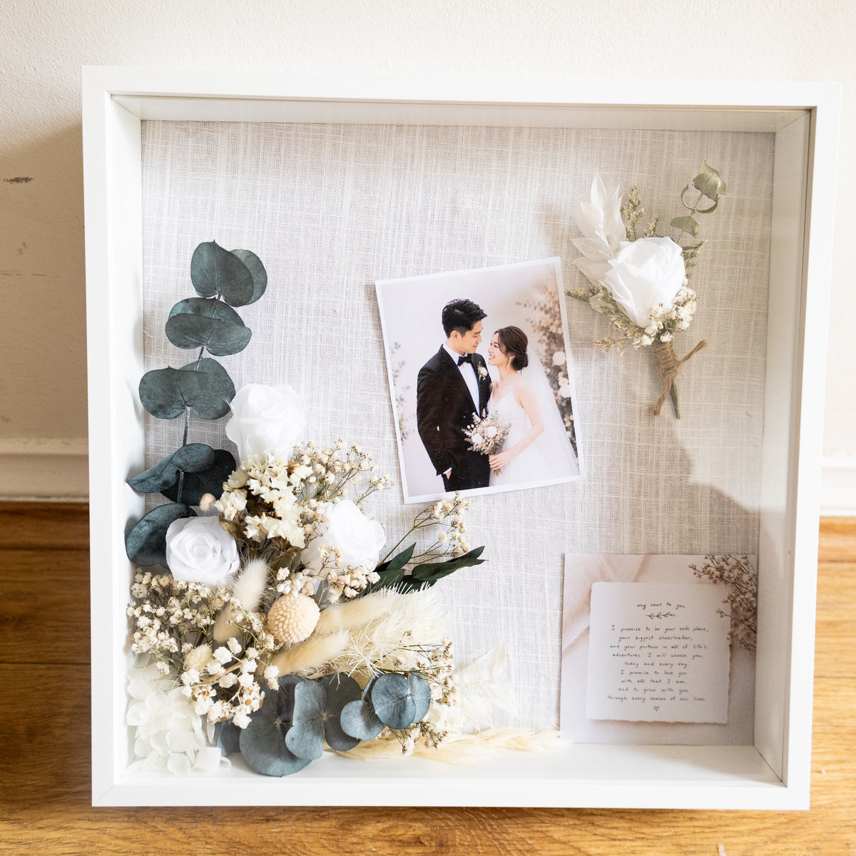 Custom Wedding Bouquet–Inspired Keepsake Frame