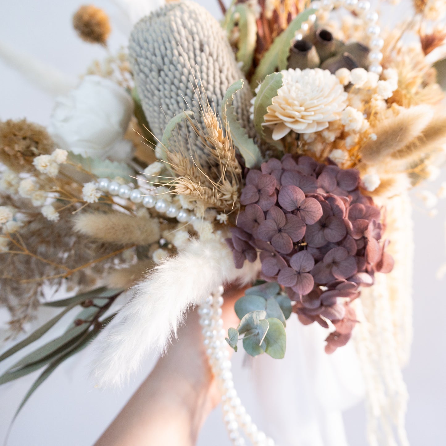 Pearl Reverie | Neutral Dried Flower Bridal Bouquet