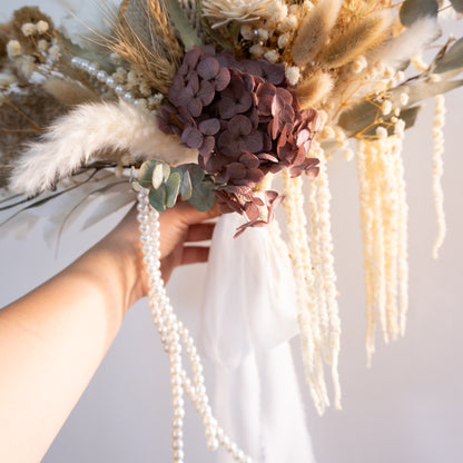 Pearl Reverie | Neutral Dried Flower Bridal Bouquet