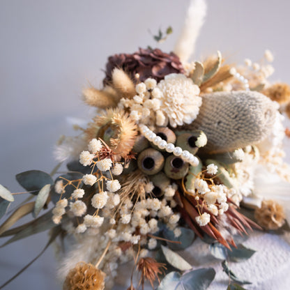 Pearl Reverie | Neutral Dried Flower Bridal Bouquet