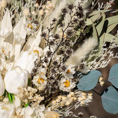 White Tulip Bridal Bouquet