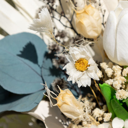 White Tulip Bridal Bouquet