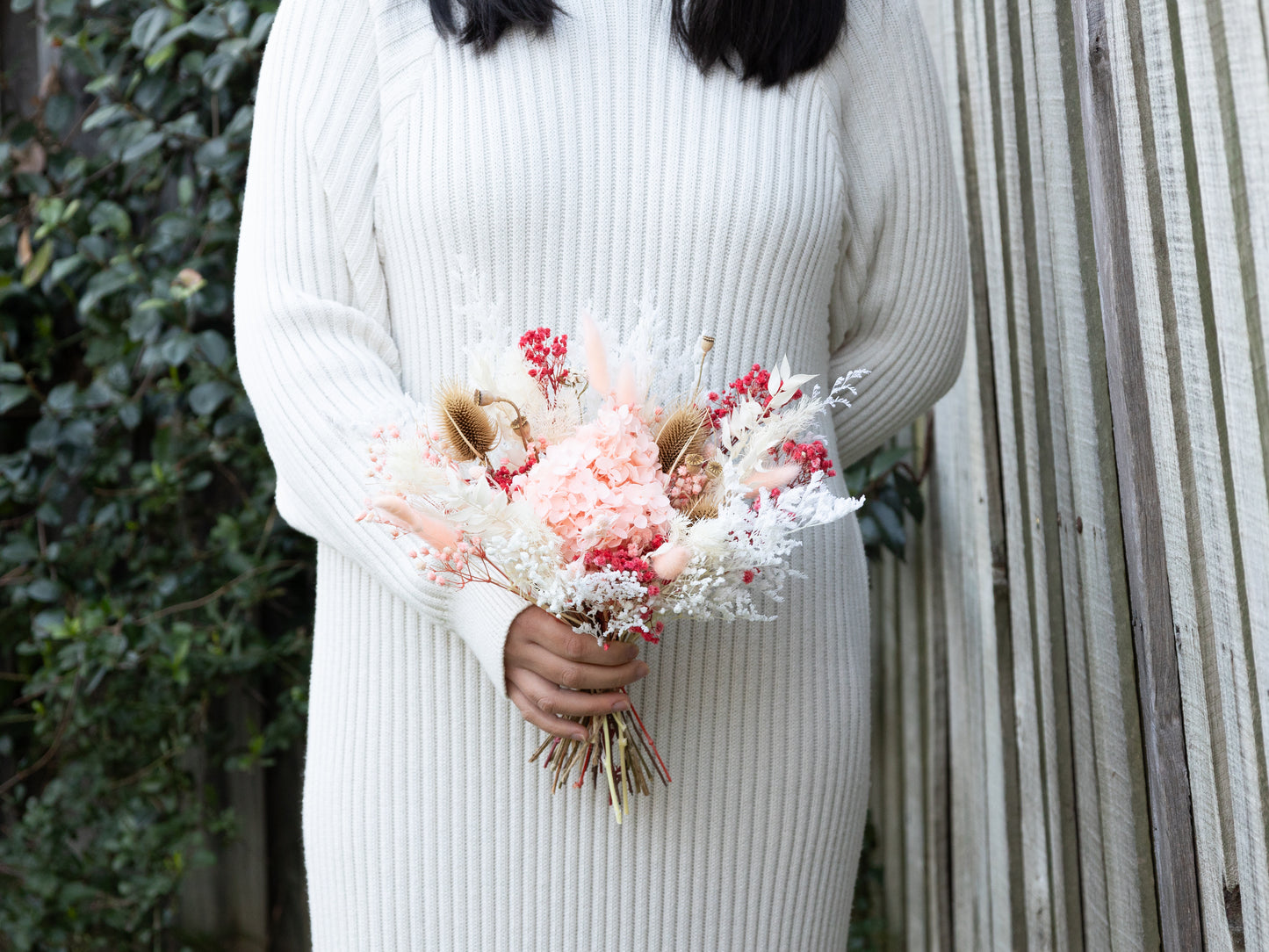 Pink Hydrangea Bridesmaid Posy