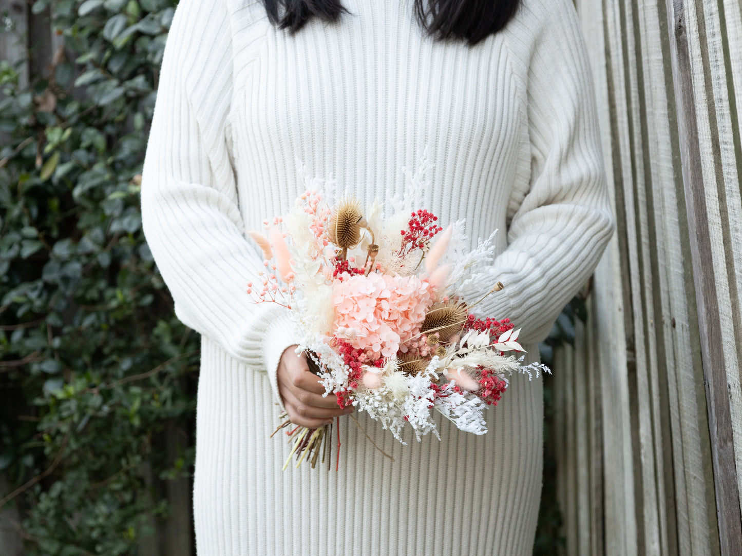 Pink Hydrangea Bridesmaid Posy