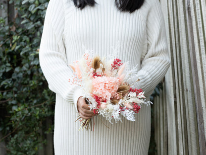 Pink Hydrangea Bridesmaid Posy