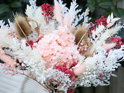 Pink Hydrangea Bridesmaid Posy