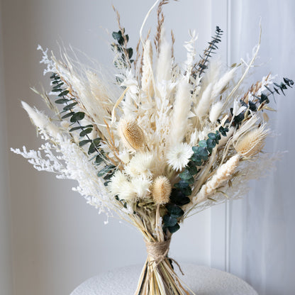 Everlasting Ivory Meadow Bridal Bouquet