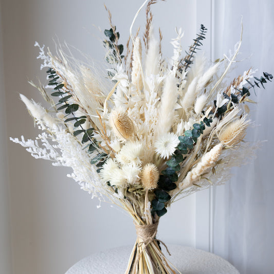 Everlasting Ivory Meadow Bridal Bouquet