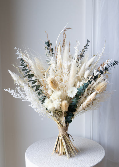 Everlasting Ivory Meadow Bridal Bouquet