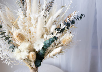 Everlasting Ivory Meadow Bridal Bouquet