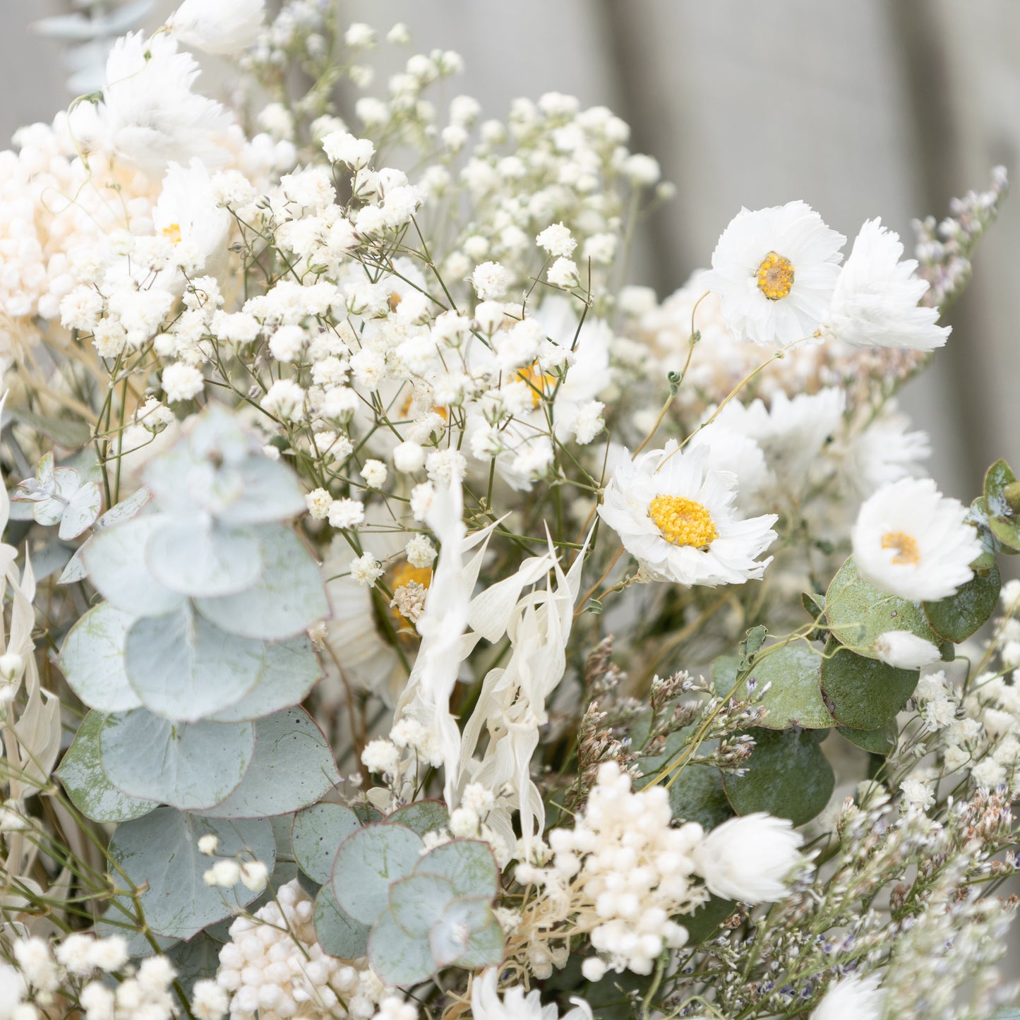 Soft Eucalyptus & Daisy Bridal bouquet