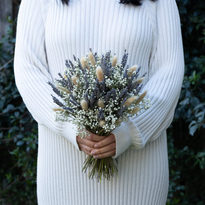 Lavender & Baby’s Breath Dried Bridal Bouquet