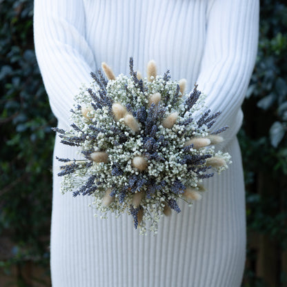 Lavender & Baby’s Breath Dried Bridal Bouquet