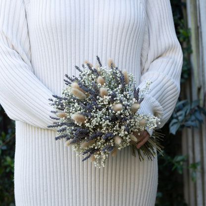Lavender & Baby’s Breath Dried Bridal Bouquet