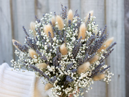 Lavender & Baby’s Breath Dried Bridal Bouquet