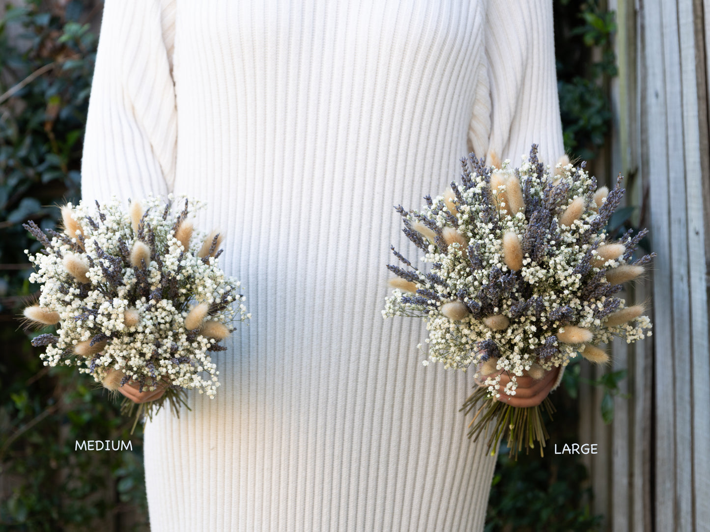 Lavender & Baby’s Breath Dried Bridal Bouquet