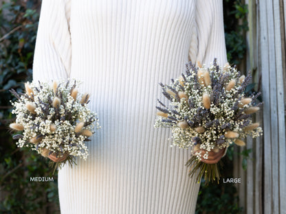 Lavender & Baby’s Breath Dried Bridal Bouquet