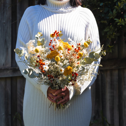 Golden Meadow Wildflower Bridal Bouquet