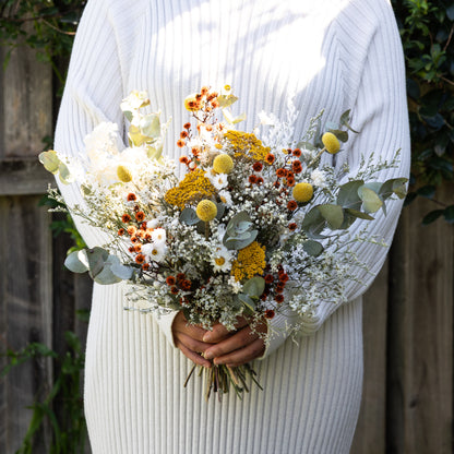 Golden Meadow Wildflower Bridal Bouquet