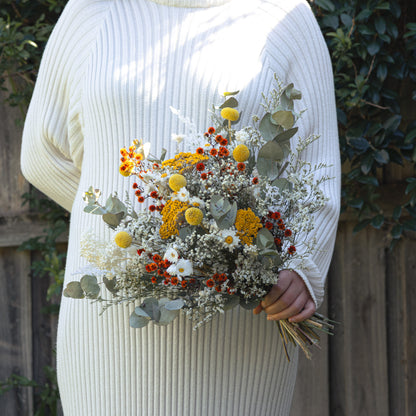 Golden Meadow Wildflower Bridal Bouquet