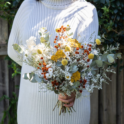 Golden Meadow Wildflower Bridal Bouquet
