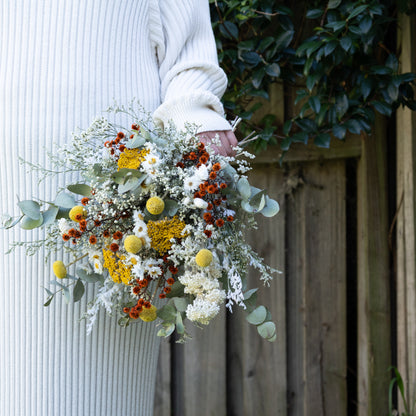 Golden Meadow Wildflower Bridal Bouquet