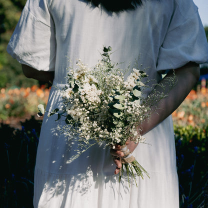 Soft Eucalyptus & Baby's Breath Bridal Bouquet