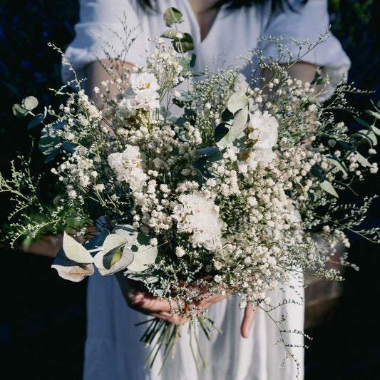Soft Eucalyptus & baby's breath Bridesmaid Bouquet