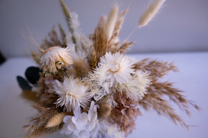 Neutral Preserved Flower Arrangement | Blush & Beige Gift Arrangement