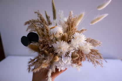 Neutral Preserved Flower Arrangement | Blush & Beige Gift Arrangement