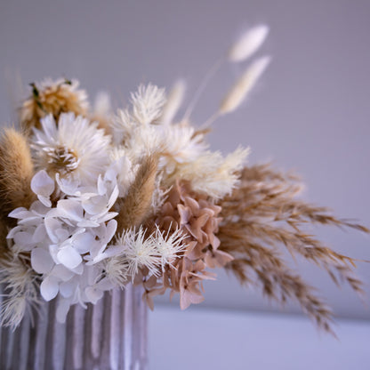 Neutral Preserved Flower Arrangement | Blush & Beige Gift Arrangement