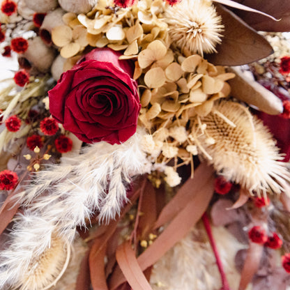 Autumn Burgundy Dried Flower Bouquet