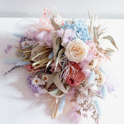 Blush Sky Bloom - Pastel Preserved Flower Bridal Bouquet