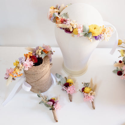 Spring Meadow Dried Flower Crown