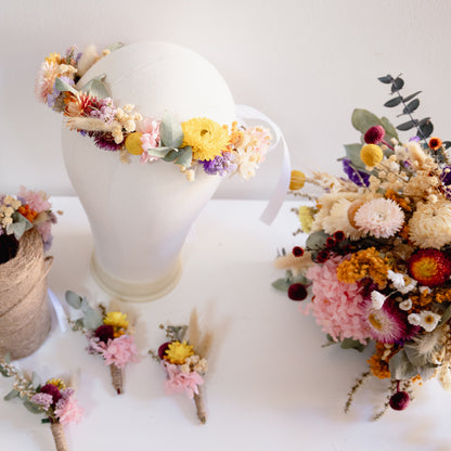 Spring Meadow Dried Flower Crown