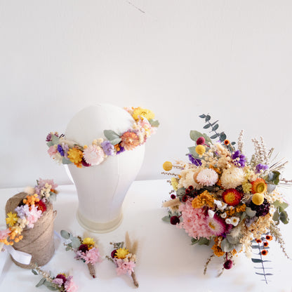 Spring Meadow Dried Flower Crown