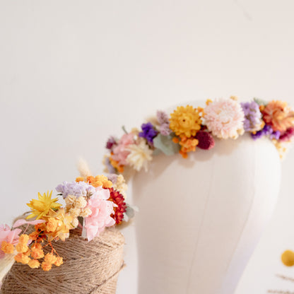 Spring Meadow Dried Flower Crown