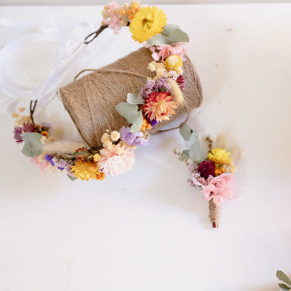 Spring Meadow Dried Flower Crown