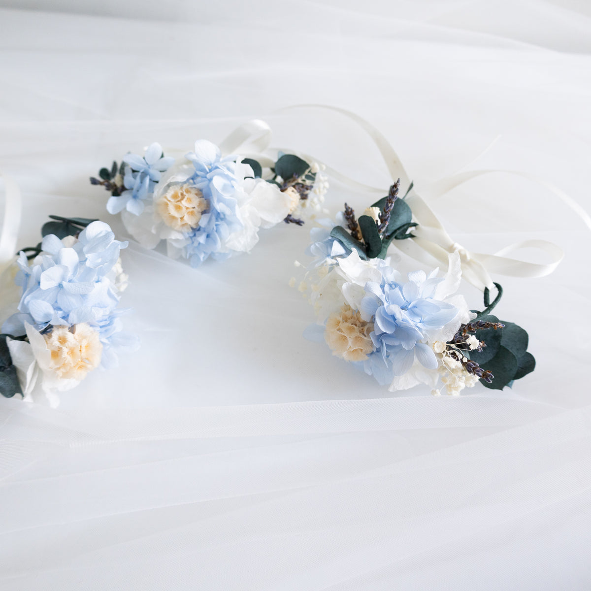 Blue Serenity | Blue & White Hydrangea Bridal Bouquet