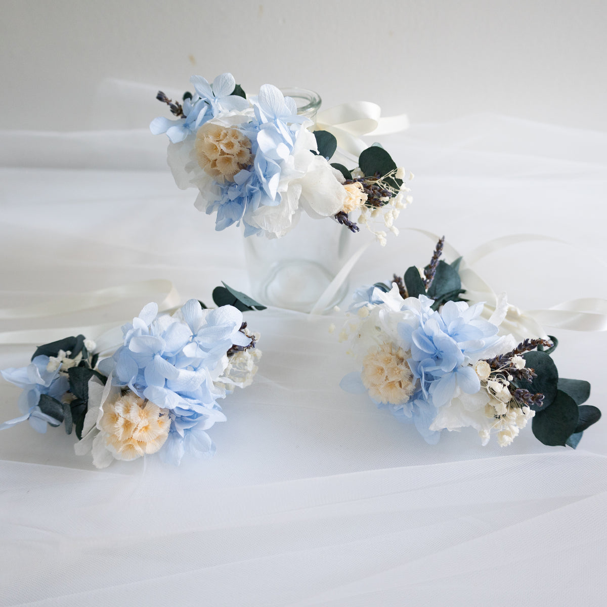 Blue Serenity | Blue & White Hydrangea Bridal Bouquet