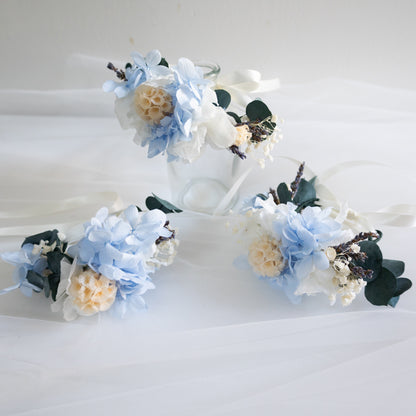 Blue Serenity | Blue & White Hydrangea Bridal Bouquet