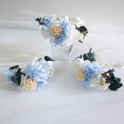 Blue Serenity | Blue & White Hydrangea Bridal Bouquet
