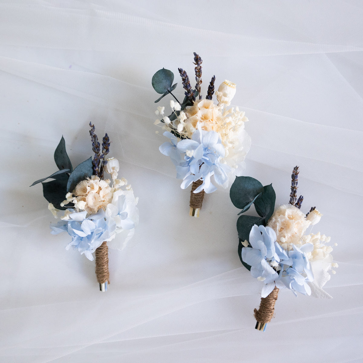 Blue Serenity | Blue & White Hydrangea Bridal Bouquet