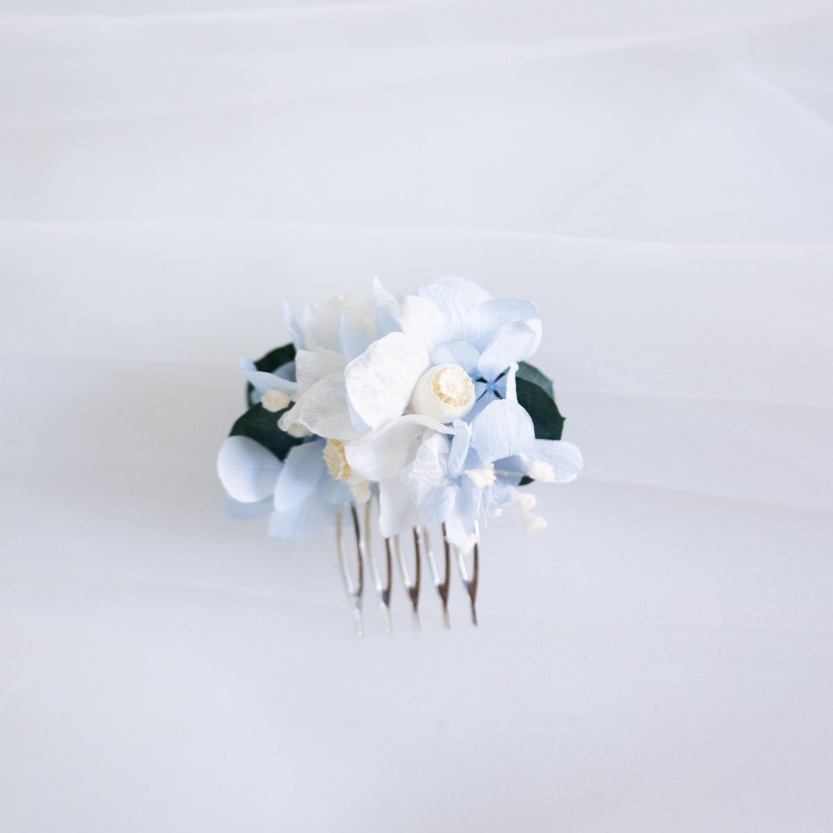 Blue Serenity | Blue & White Hydrangea Bridal Bouquet