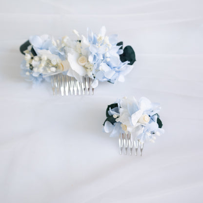 Blue Serenity | Blue & White Hydrangea Bridal Bouquet