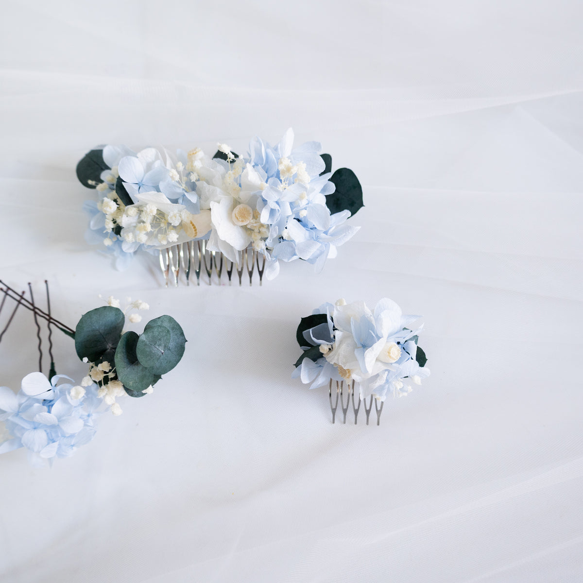 Blue Serenity | Blue & White Hydrangea Bridal Bouquet