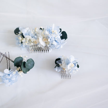 Blue Serenity | Blue & White Hydrangea Bridal Bouquet