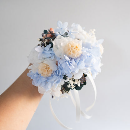 Blue Serenity | Blue & White Hydrangea Bridal Bouquet